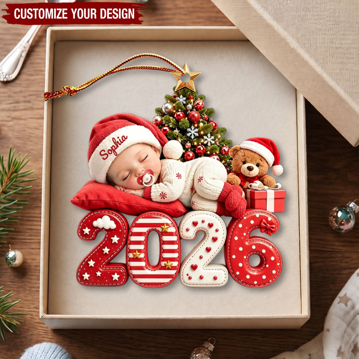 Personalized Baby's First Christmas Acrylic Ornament