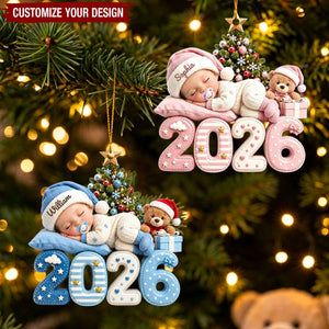 Personalized Baby's First Christmas Acrylic Ornament
