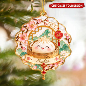 Custom Dumpling Acryic Christmas Ornament - Kids Christmas Gift