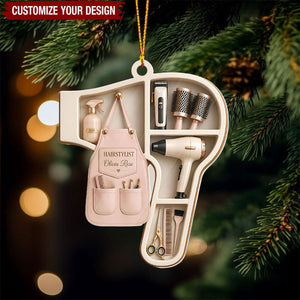 Personalized Hairstylist Ornament - Hairstylist Gift For Woman