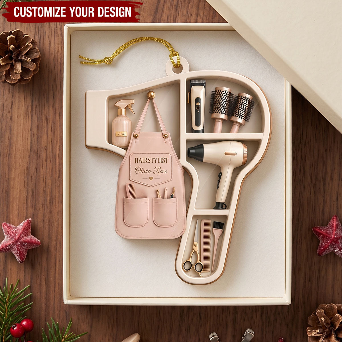 Personalized Hairstylist Ornament - Hairstylist Gift For Woman