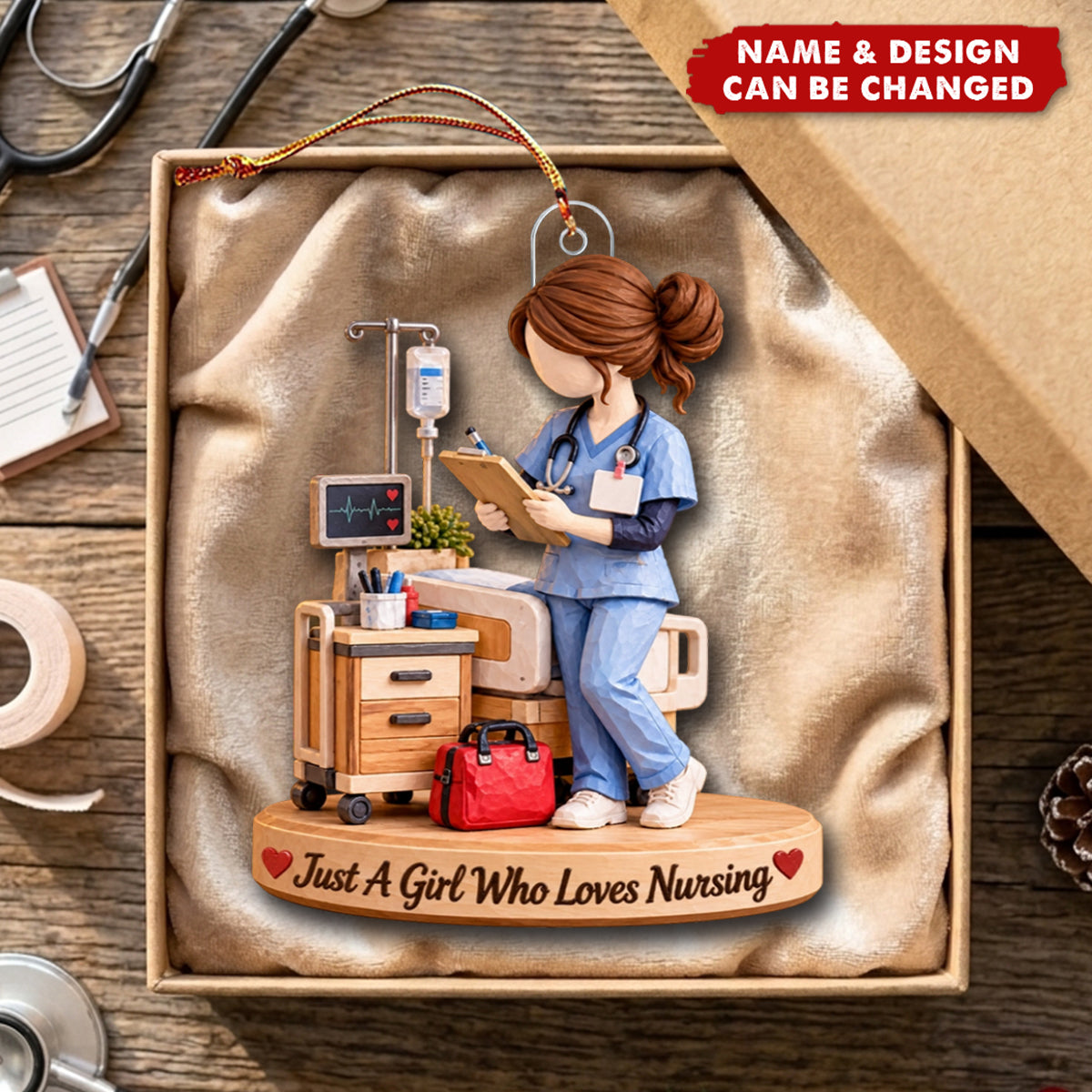Personalized Nurse Acrylic Ornament - Nurse Christmas Gift For Her