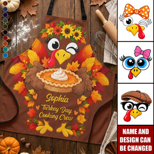 Family Friendsgiving Group Thanksgiving Party - Personalized Apron