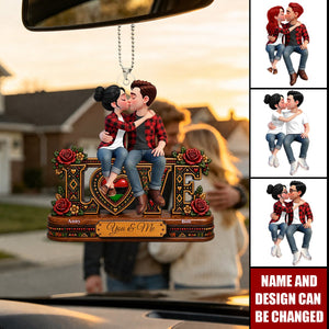 Personalized Ornament - Eternal Love Couple Together - Anniversary Gift For Couple
