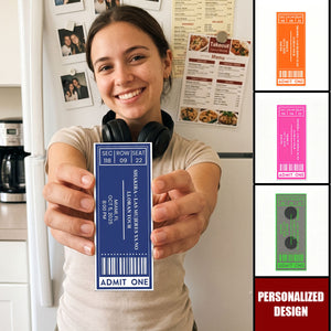 Favorite Concert Ticket Music Lovers Gifts, For Daughters, Friends - Personalized Magnet