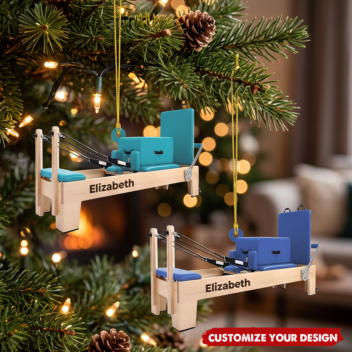 Custom Pilates Equipment Ornament, Unique Gift For Pilates Instructor & Lover