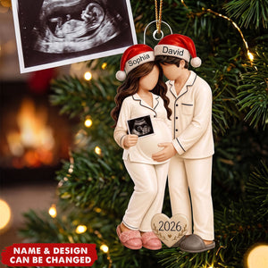Personalized Pregnancy Christmas Ornaments, Gifts For Pregnant Women