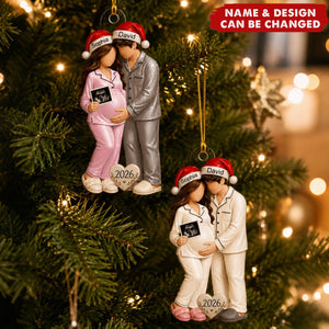 Personalized Pregnancy Christmas Ornaments, Gifts For Pregnant Women