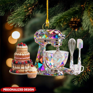 Custom Stand Mixer Ornament, Personalized Baker Gift