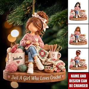 Personalized  Crochet Ornaments, Custom Crochet Gifts For Sisters
