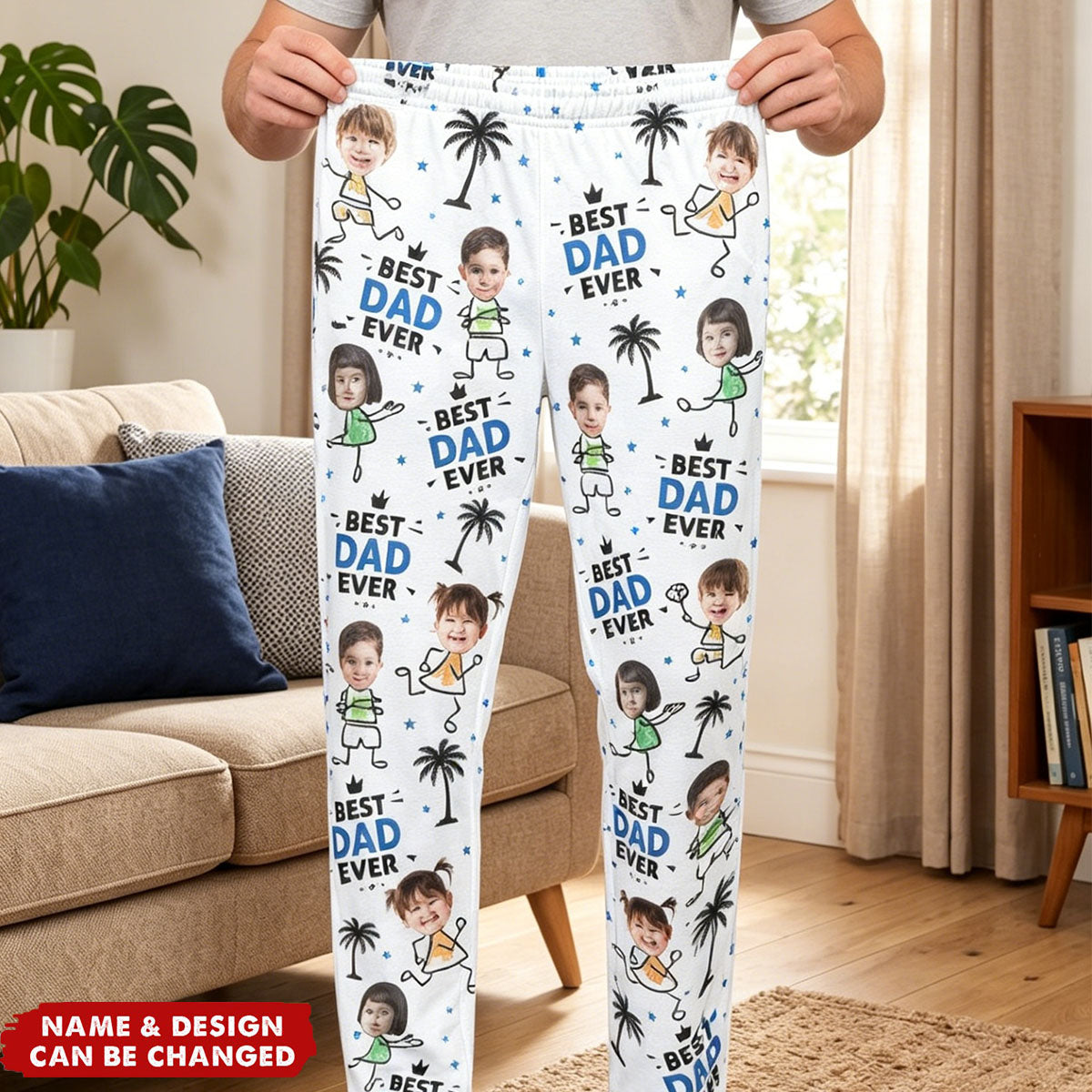 Father's Day Gifts, Best Dad Ever New Version Father's Day Gift For Dad, Husband, Grandpa - Personalized Lounge Pants