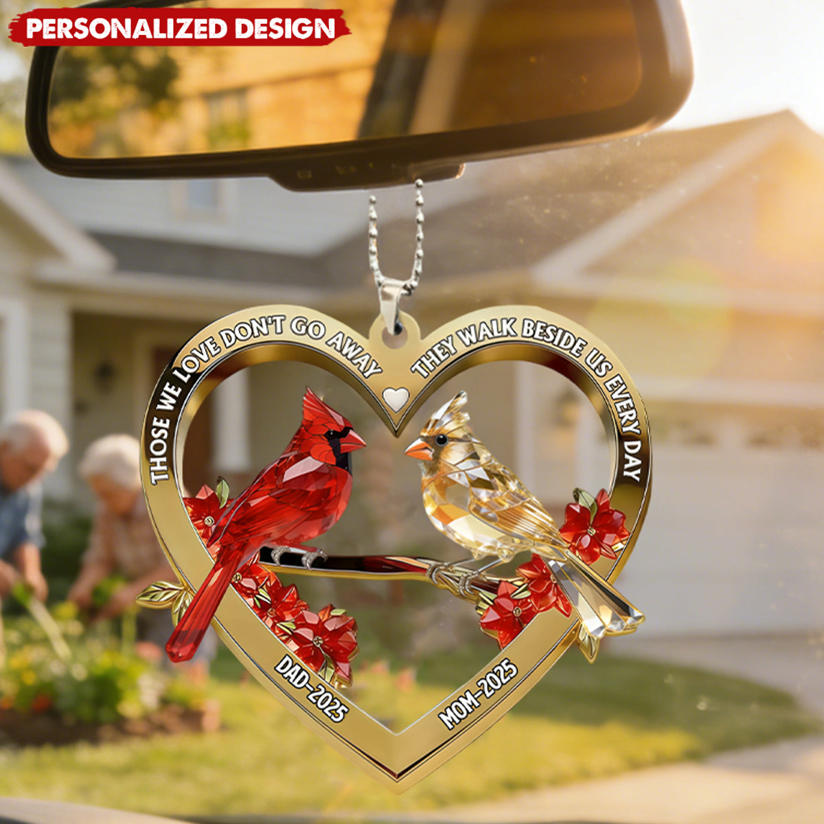 Those We Love Don't Go Away, Car Hanging Ornament, Memorial Gift