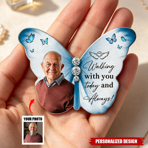 Walking With You Today & Always Wedding Bridal Keepsake - Personalized Brooch