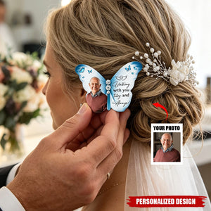 Walking With You Today & Always Wedding Bridal Keepsake - Personalized Brooch