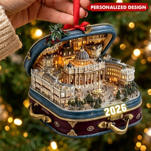 Custom Travel Souvenirs From St. Peter's Basilica – Personalized Acrylic Ornament