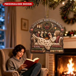 Custom Wood Ornament - Personalized Christmas Bookish Gifts For Book Lovers, Bookworms, Readers - My Weekend Is Fully Booked
