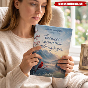 Custom Hardcover Journal - Personalized Memorial Sympathy Gifts For Loss Of Mom, Dad - Forever Remembered Always Loved