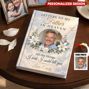 Custom Photo Hardcover Journal - Personalized Memorial Sympathy Gifts For Loss Of Mom, Dad - Missing You Every Single Day
