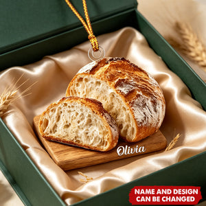 Personalized Bread Ornament, Custom Baker Christmas Keepsake Gift