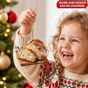Personalized Bread Ornament, Custom Baker Christmas Keepsake Gift