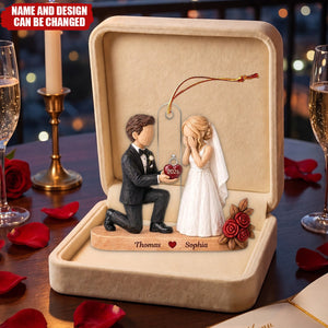 Couple Marriage Ornament  - Personalized Acrylic Ornament - Christmas Gift For Couple