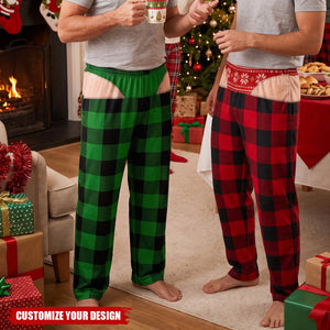 Custom Funny Pajama Pants - Personalized Christmas Birthday Gifts - Oops That Was My Last Layer