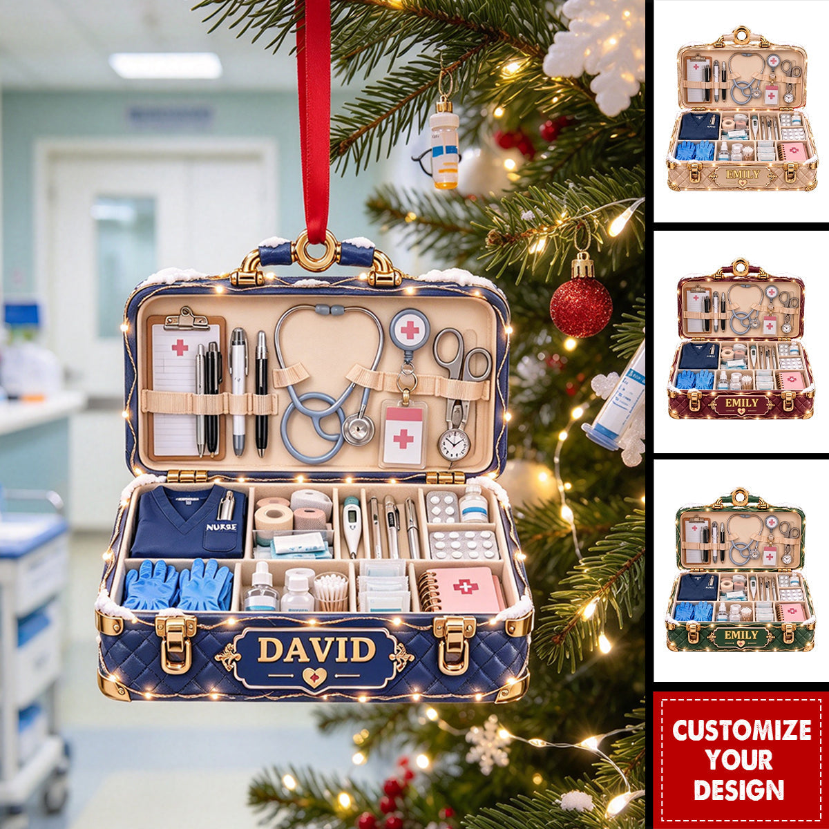 Nurse Christmas Ornament - Personalized Gifts for Christmas