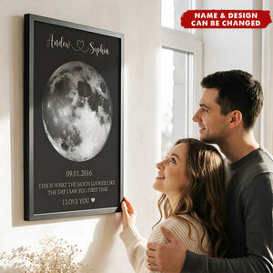 This Is What The Moon Looked Like Anniversary Valentine's Day Gifts - Personalized Poster