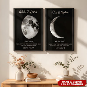 This Is What The Moon Looked Like Anniversary Valentine's Day Gifts - Personalized Poster
