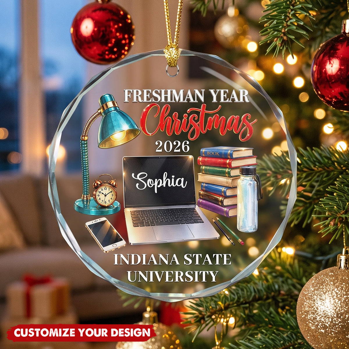 First Year At College Christmas Keepsake - Personalized Ornament