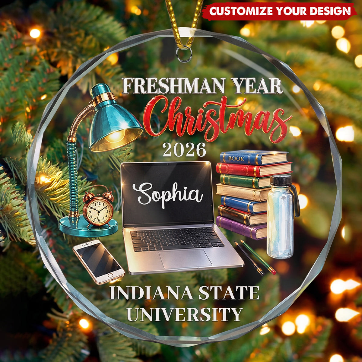 First Year At College Christmas Keepsake - Personalized Ornament