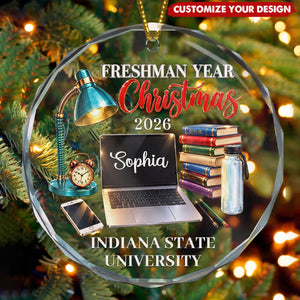 First Year At College Christmas Keepsake - Personalized Ornament