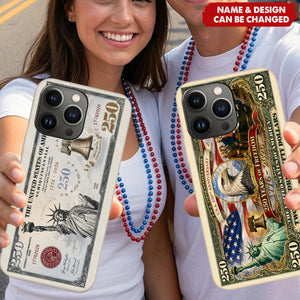 Commemorative Bills Funny 4th Of July 250th Anniversary - Personalized Independence Day/ 4th of July Full Print Phone Case