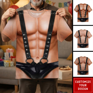 Custom Funny T-shirt - Personalized Birthday Gifts For Men - Muscles Loading