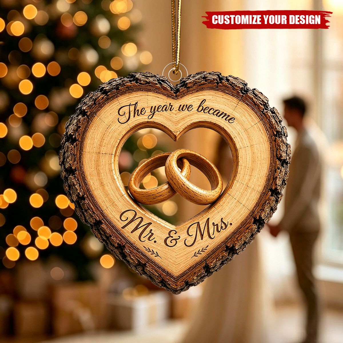 Together Forever Couple Anniversary Plaque - Personalized Acrylic Ornament