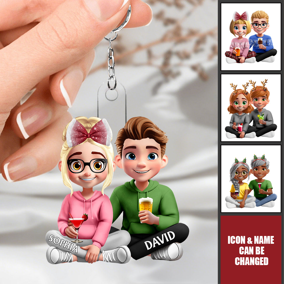 Couple Choose You To Be My Husband - Personalized Acrylic Keychain