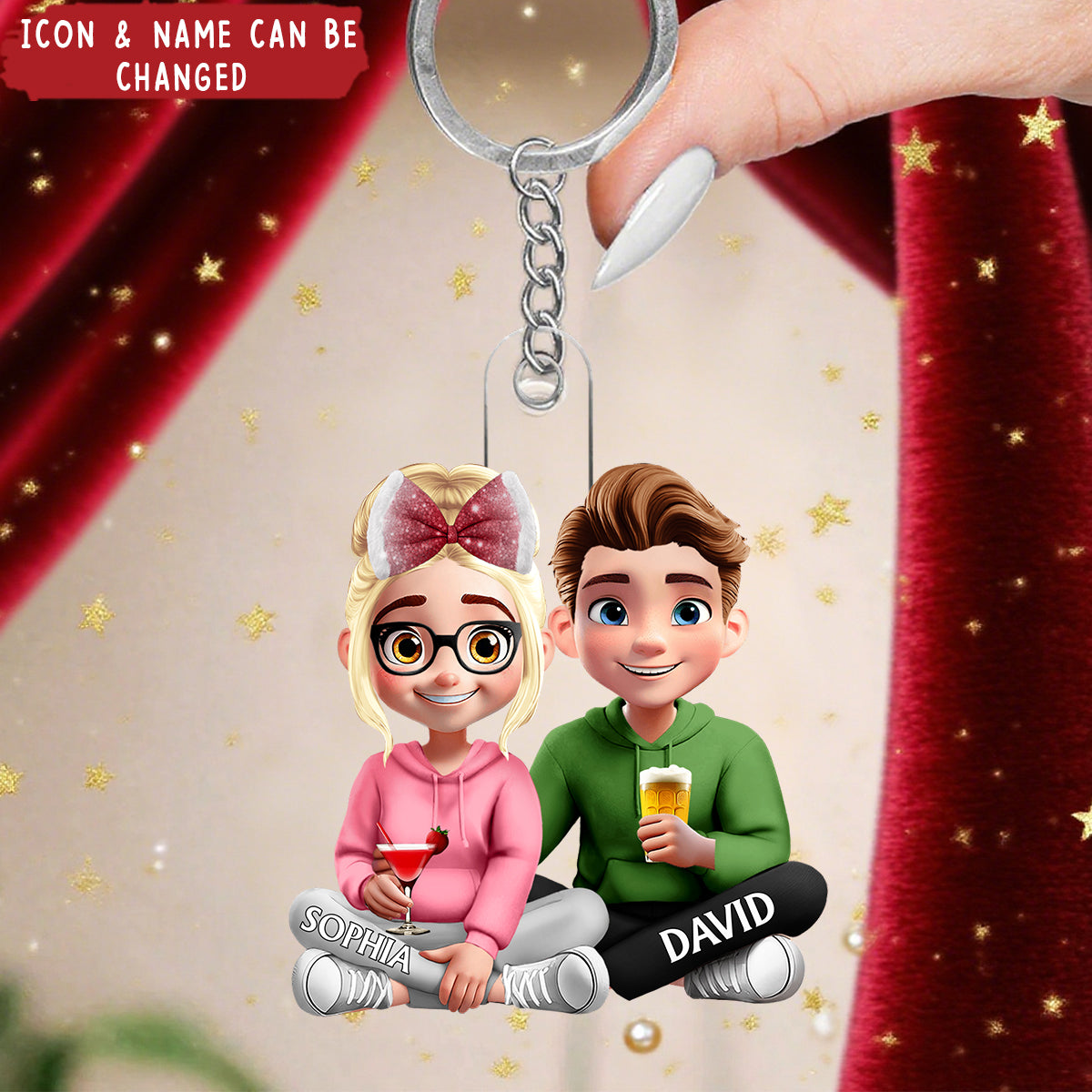 Couple Choose You To Be My Husband - Personalized Acrylic Keychain