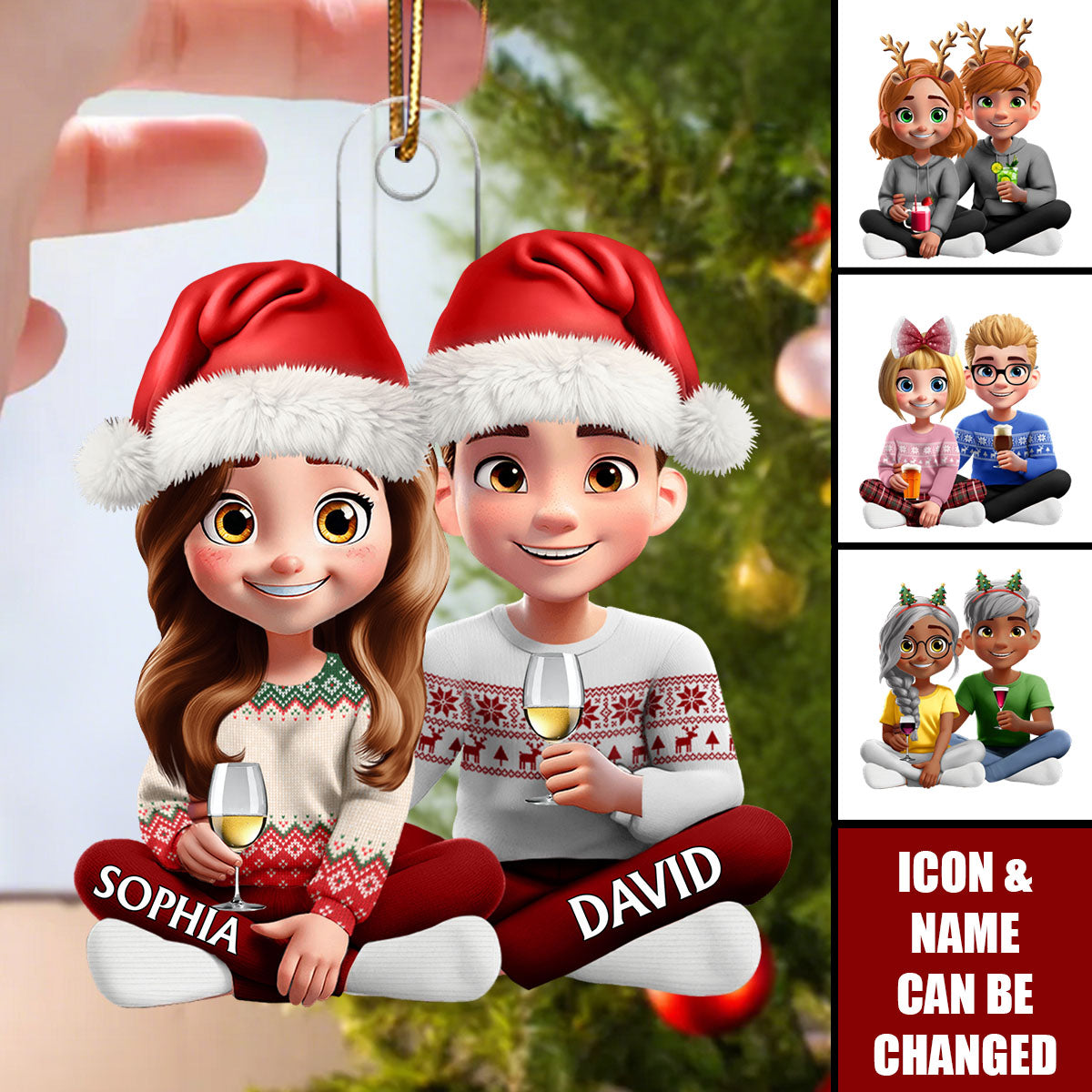 Couple Choose You To Be My Husband  - Personalized Acrylic Ornament