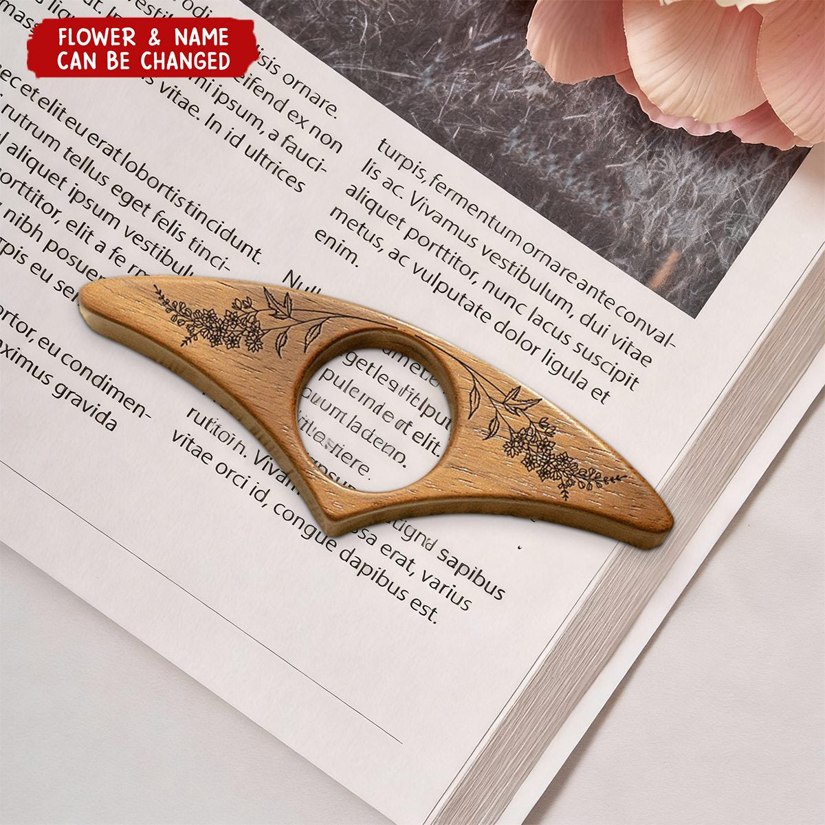 Birth Flowers - Personalized Book Page Holder