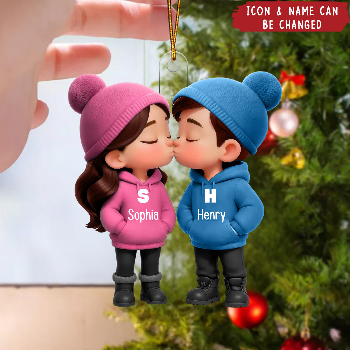 Christmas Gift For Him For Her - Personalized Acrylic Ornament