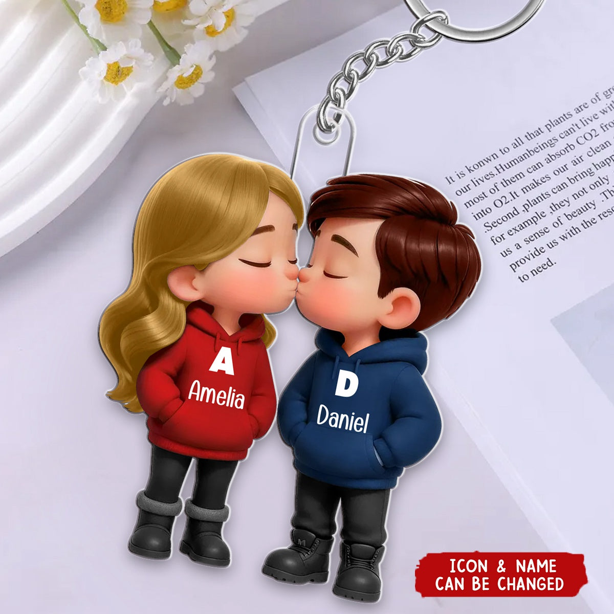 Christmas Gift For Him For Her - Personalized Acrylic Keychain