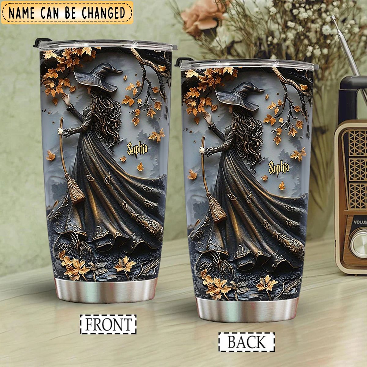 Beautiful Witch - Personalized Witch Tumbler
