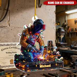 Proud Welder - Personalized Welder Ornament