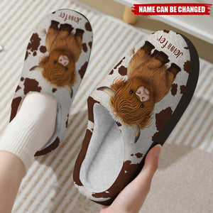 Love Highland Cows - Personalized Slippers