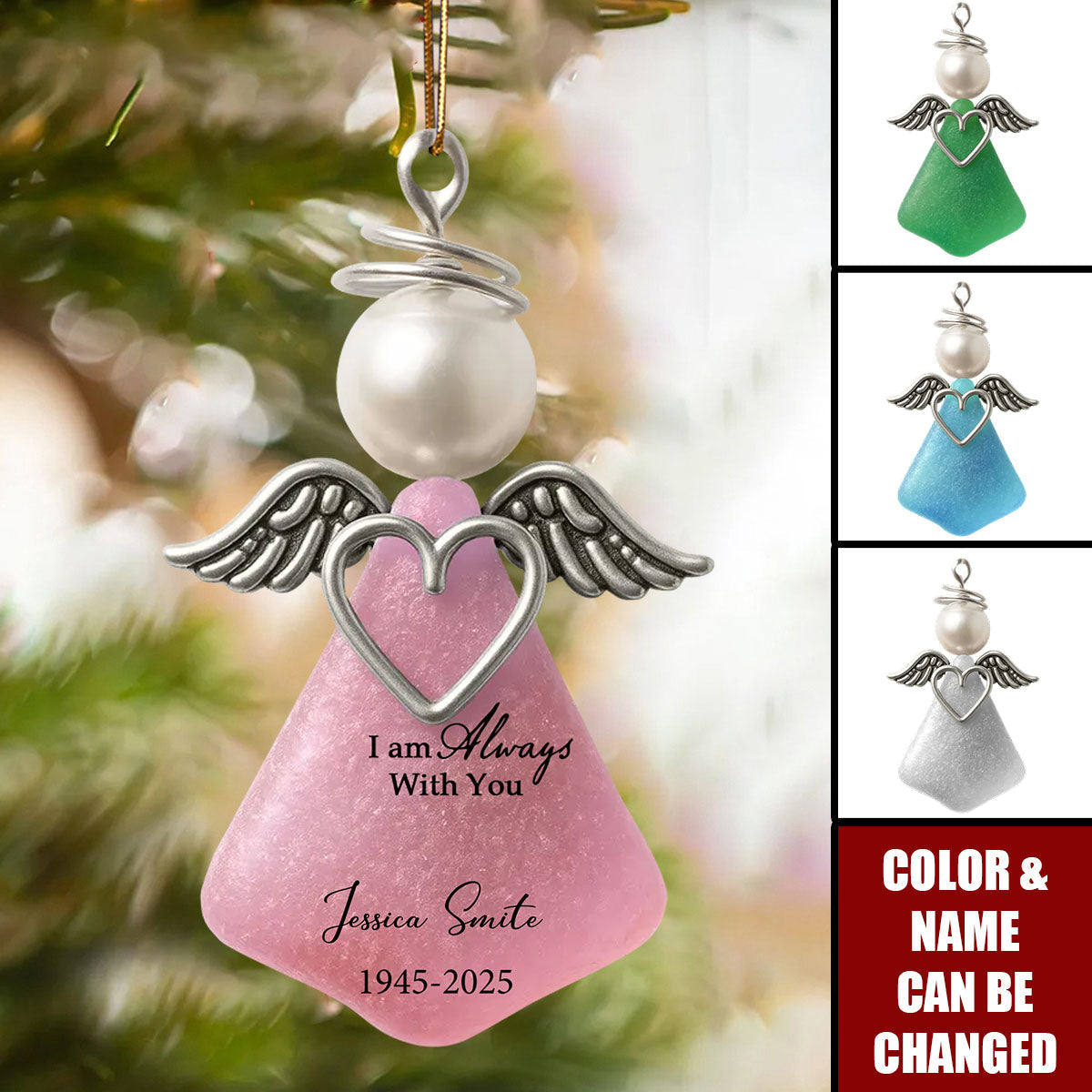 I Am Always with You - Personalized Acrylic Ornament - Heartfelt Memorial Christmas Gift for Loved Ones