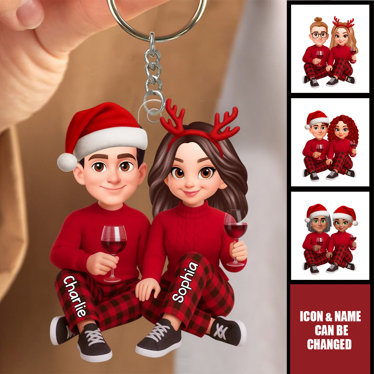 I'm Yours No Returns or Refunds - Personalized Acrylic Keychain - Christmas Gift for Couple