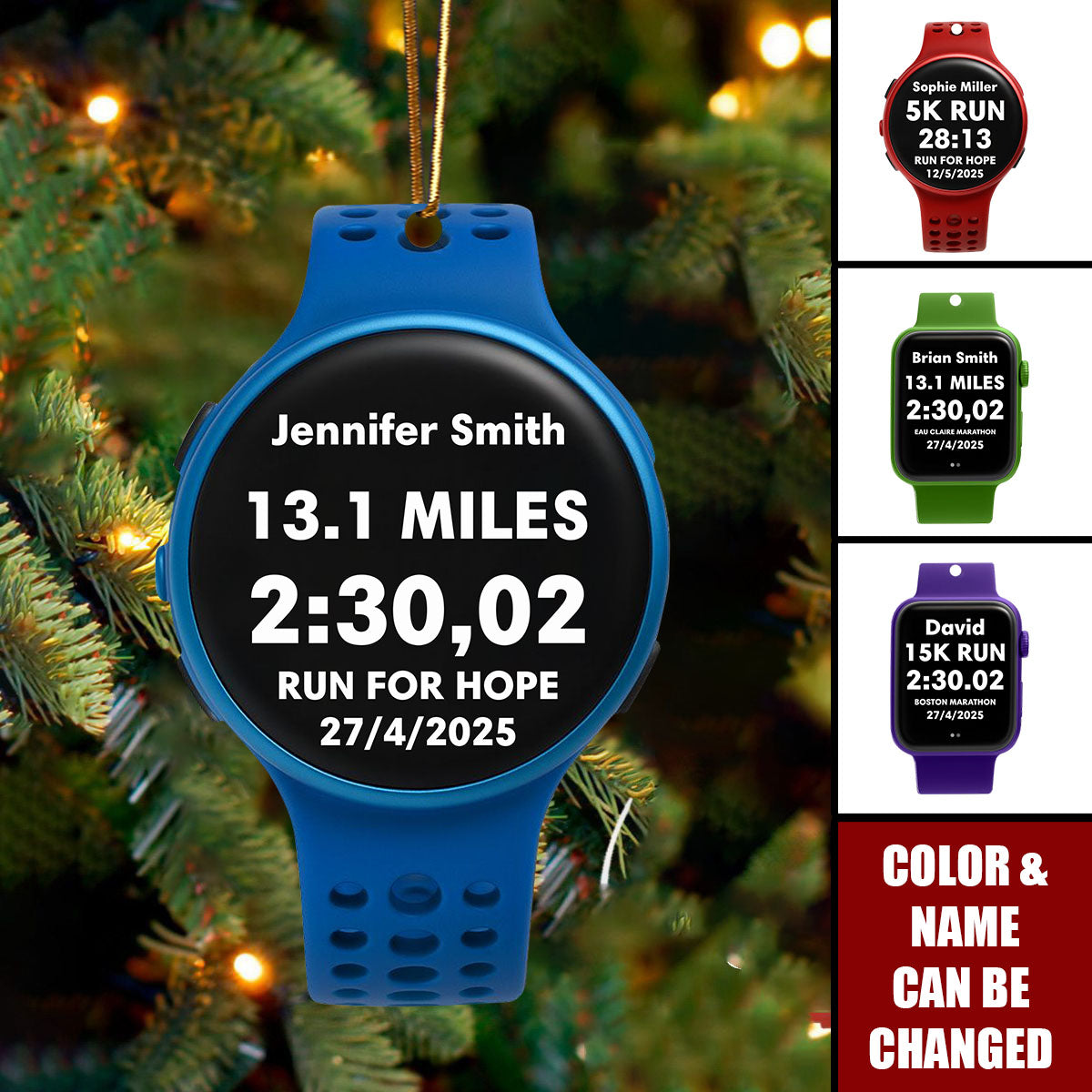 Running Watch - Personalized Acrylic Ornament