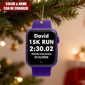 Running Watch - Personalized Acrylic Ornament