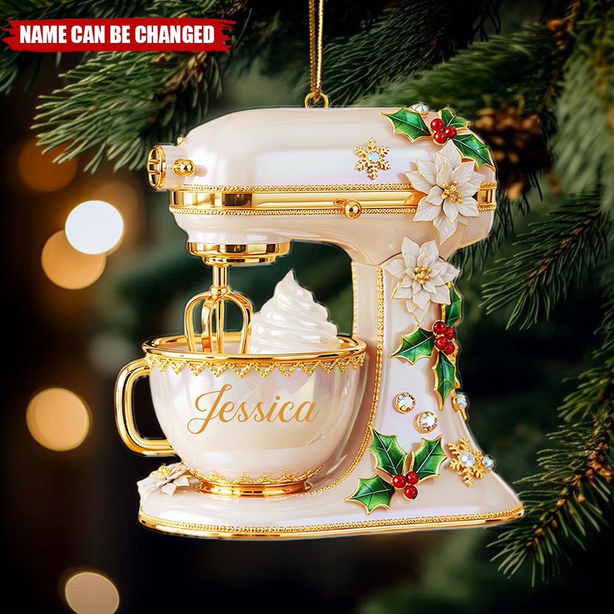 Personalized Gifts For Christmas, Baking Mixer Shape Acrylic Ornament