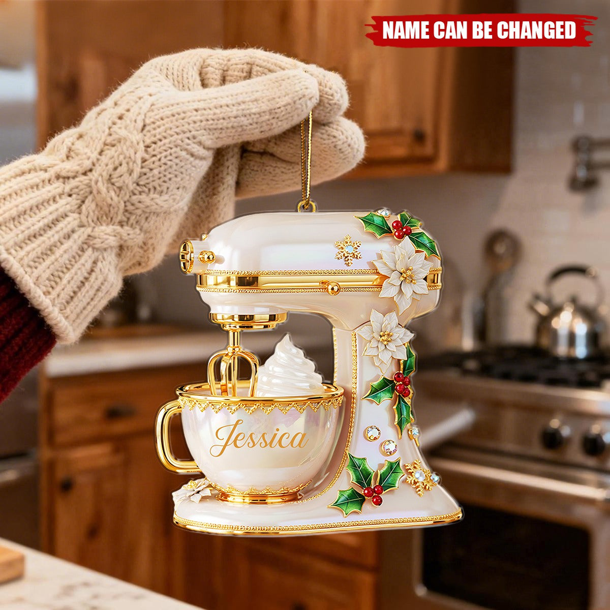 Personalized Gifts For Christmas, Baking Mixer Shape Acrylic Ornament